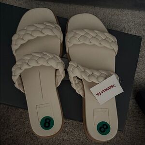 Dolce Vita Cream Braided Sandals